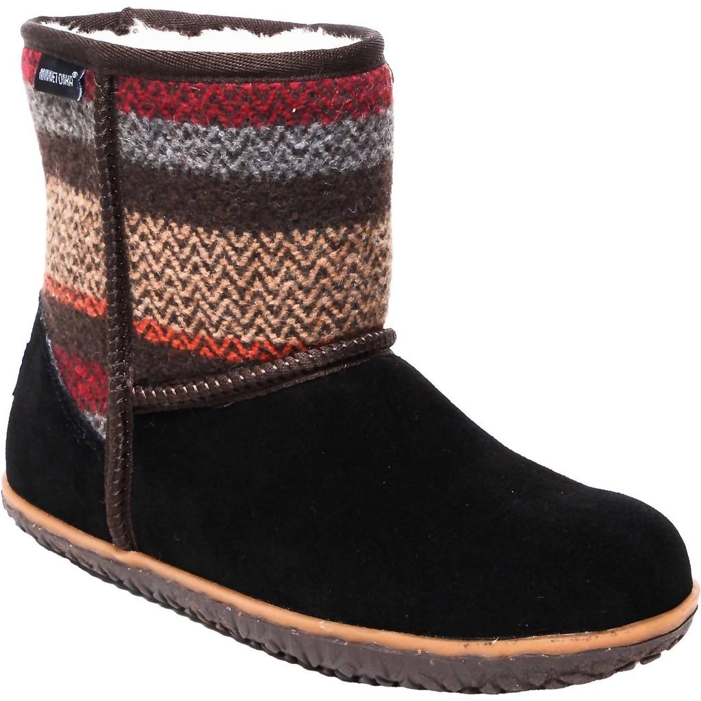 Minnetonka Women's Tali Suede Winater Boots In Black Multi