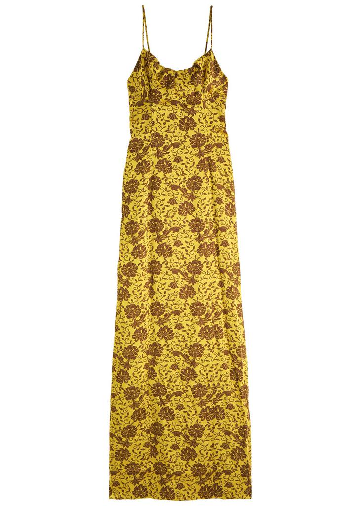 Dries Van Noten Dirios floral-jacquard satin maxi dress