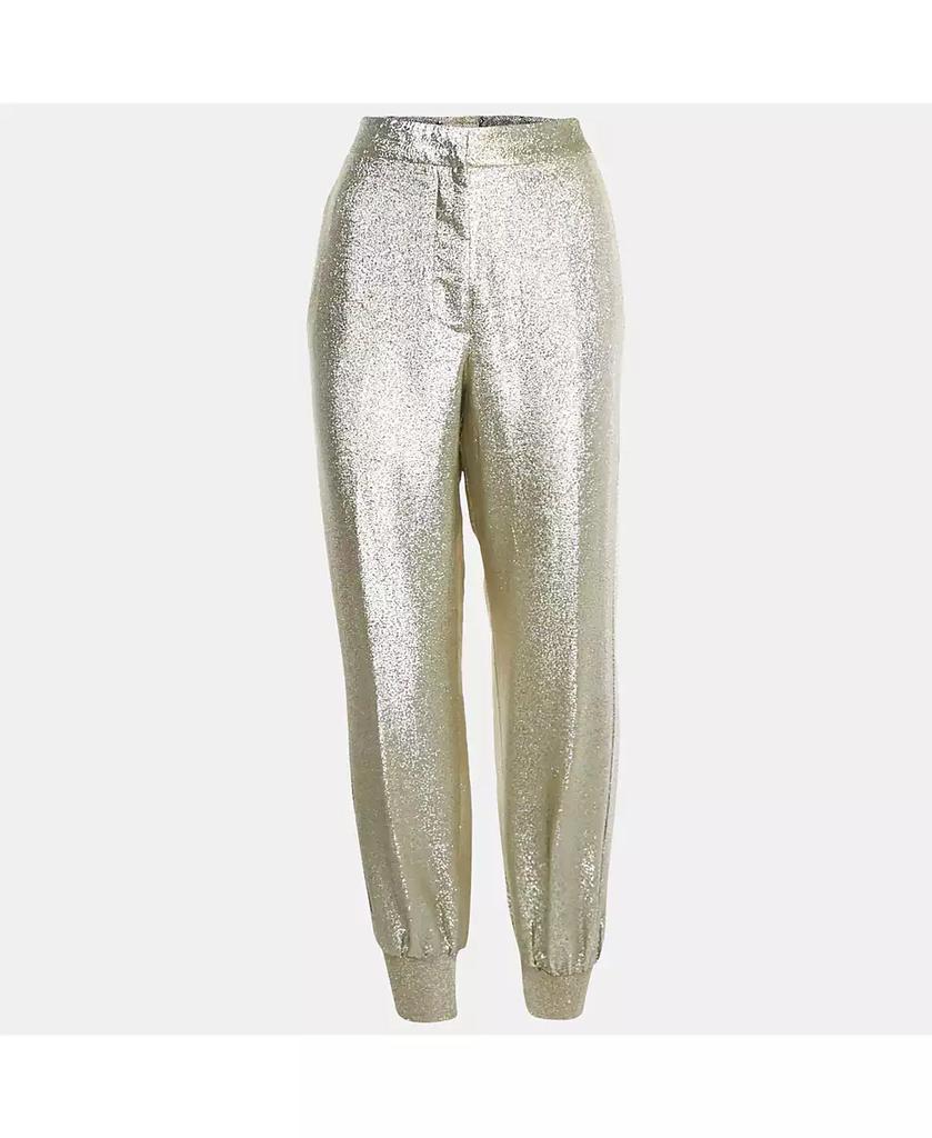 Pre-Owned Stella McCartney Women's Metallic Lurex Jogger Trousers