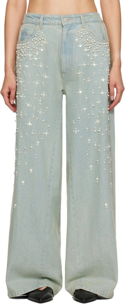 SEA NY Blue Perlette Jeans 1