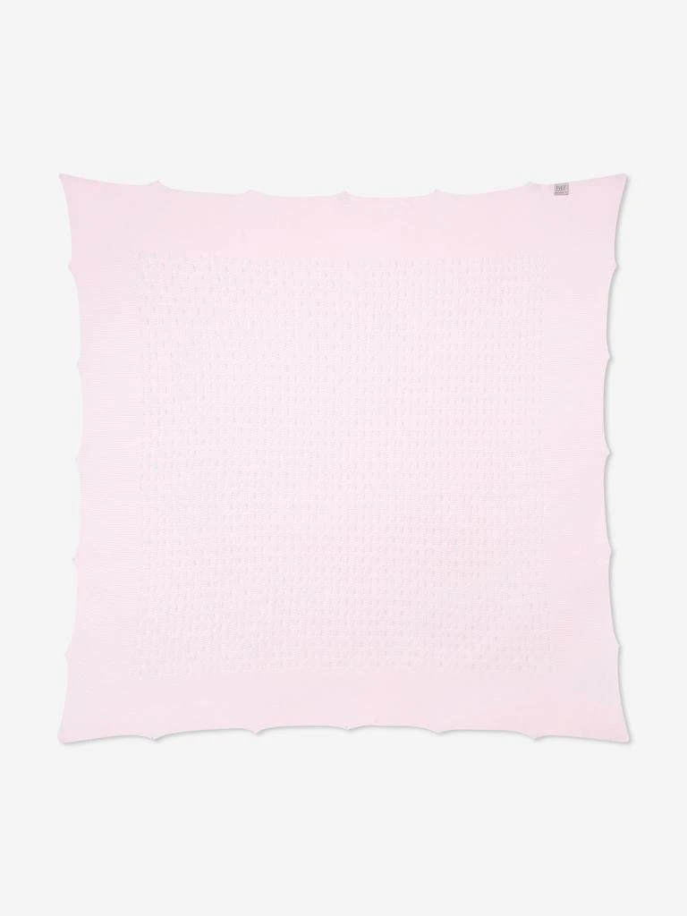 Paz Rodriguez Baby Girls Cotton Knit Blanket in Pink (106cm) 5