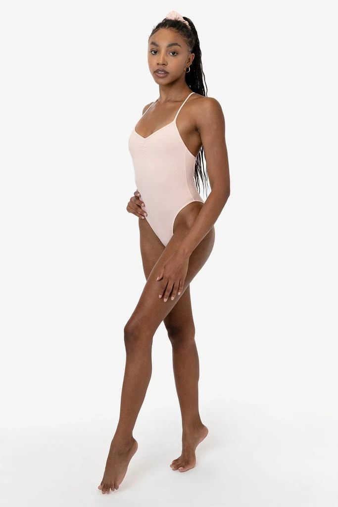 Los Angeles Apparel B308GD - Garment Dye Spaghetti Ruched Front Crossback Bodysuit 24