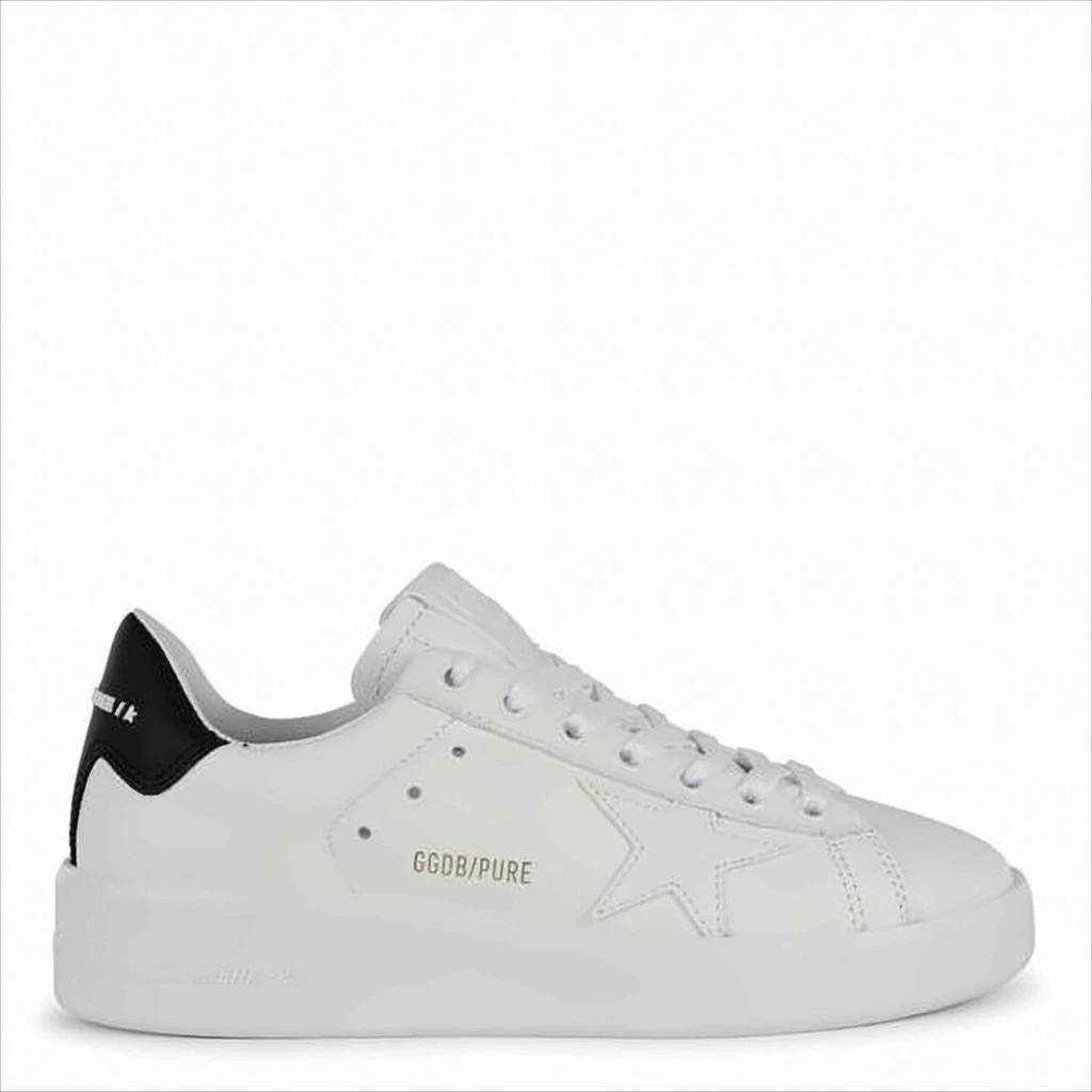 Golden Goose Low-Top Cowhide Leather Sneakers with Subtle Star Detail