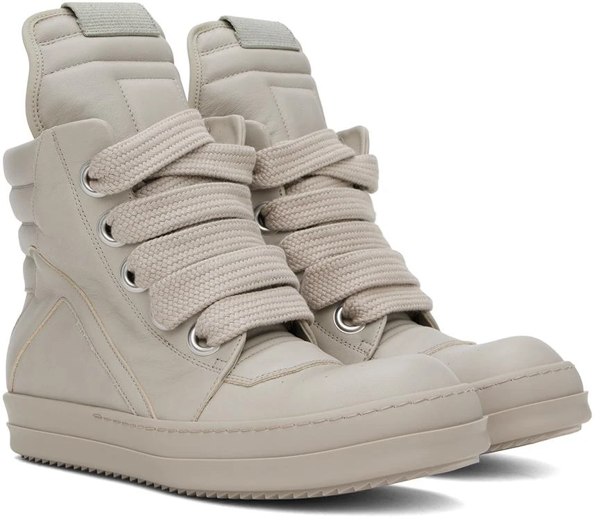 Rick Owens Off-White Jumbo Laced Geobasket Sneakers 4