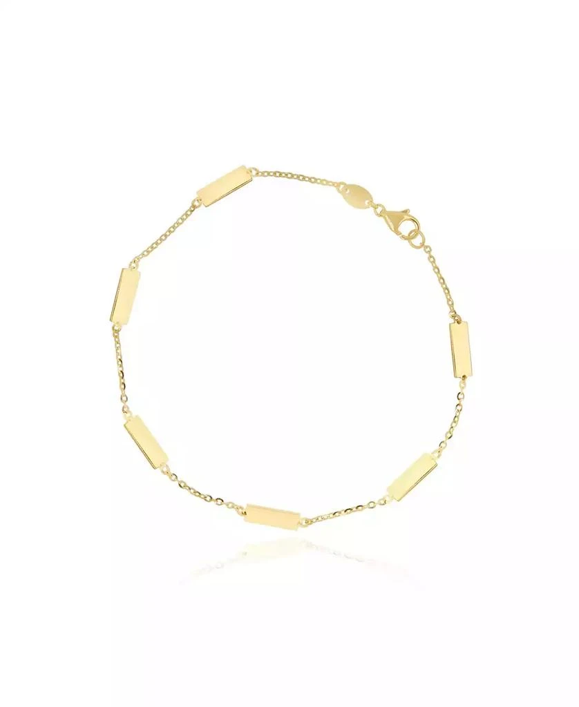 The Lovery Gold Bar Chain Bracelet 14K Gold