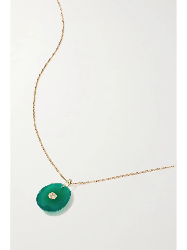 PASCALE MONVOISIN Orso N°1 14k 玫瑰金、9k 黄金、缟玛瑙、钻石项链 1