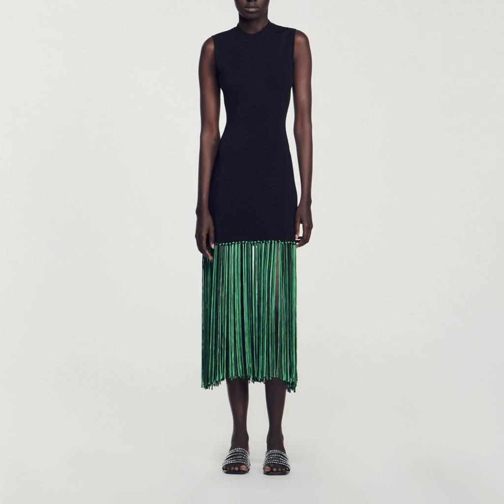 Sandro Fringed Dress from undefined