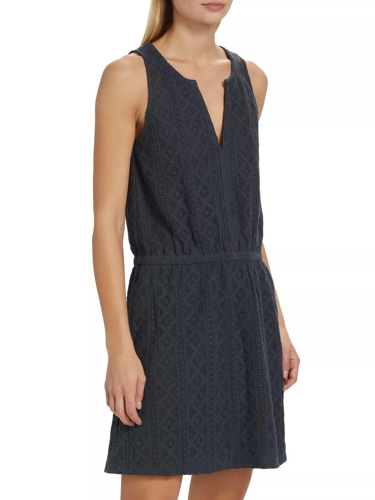 Splendid Paola Cotton-Blend V-Neck Crochet Minidress 4