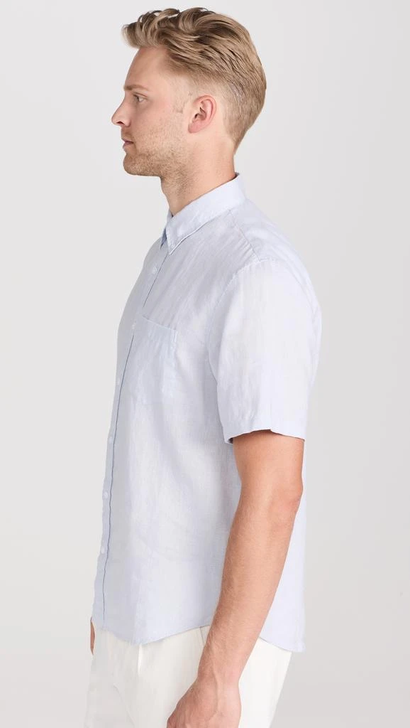 Club Monaco Short Sleeve Slim Linen Shirt 3