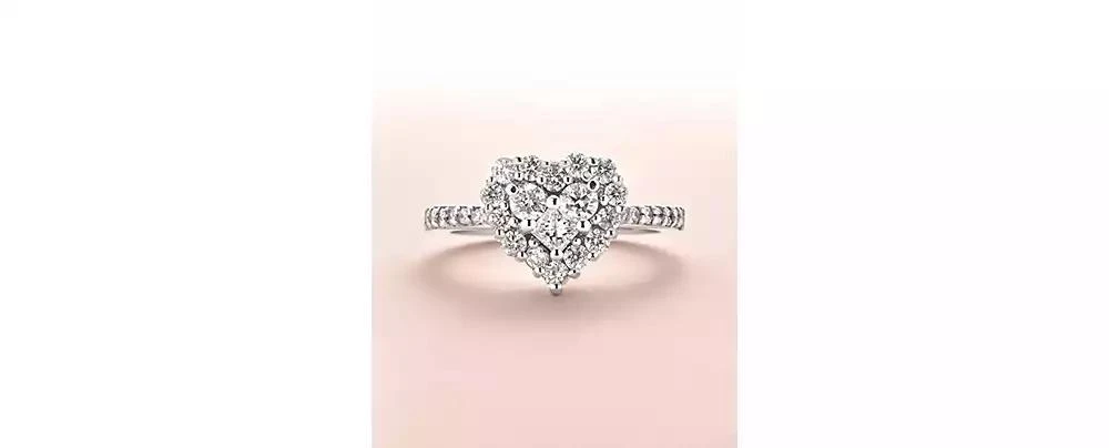 Effy Classique by EFFY® Diamond Heart Ring (9/10 ct. t.w.) in 14k White Gold 3