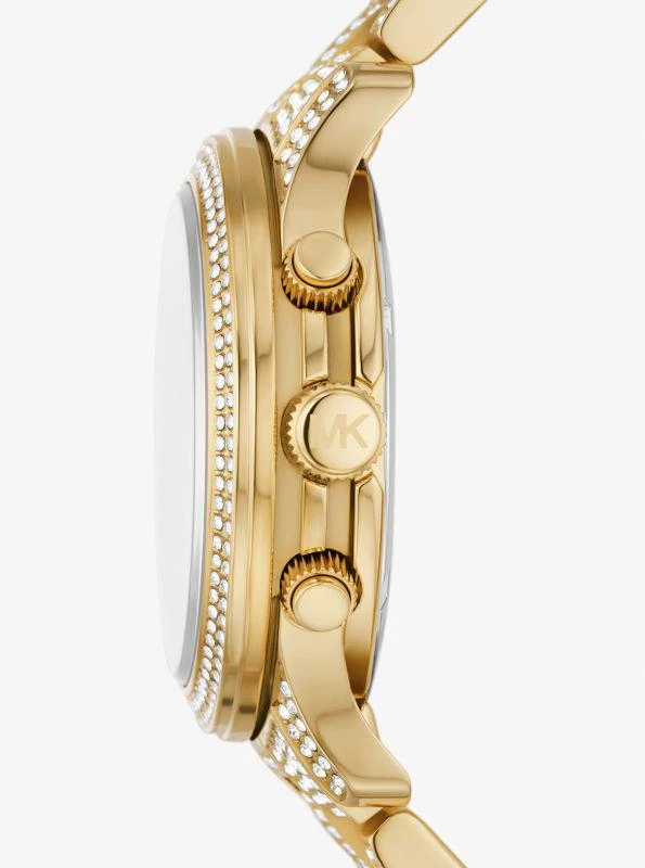 Michael Kors Runway Pavé Gold-Tone Watch 2