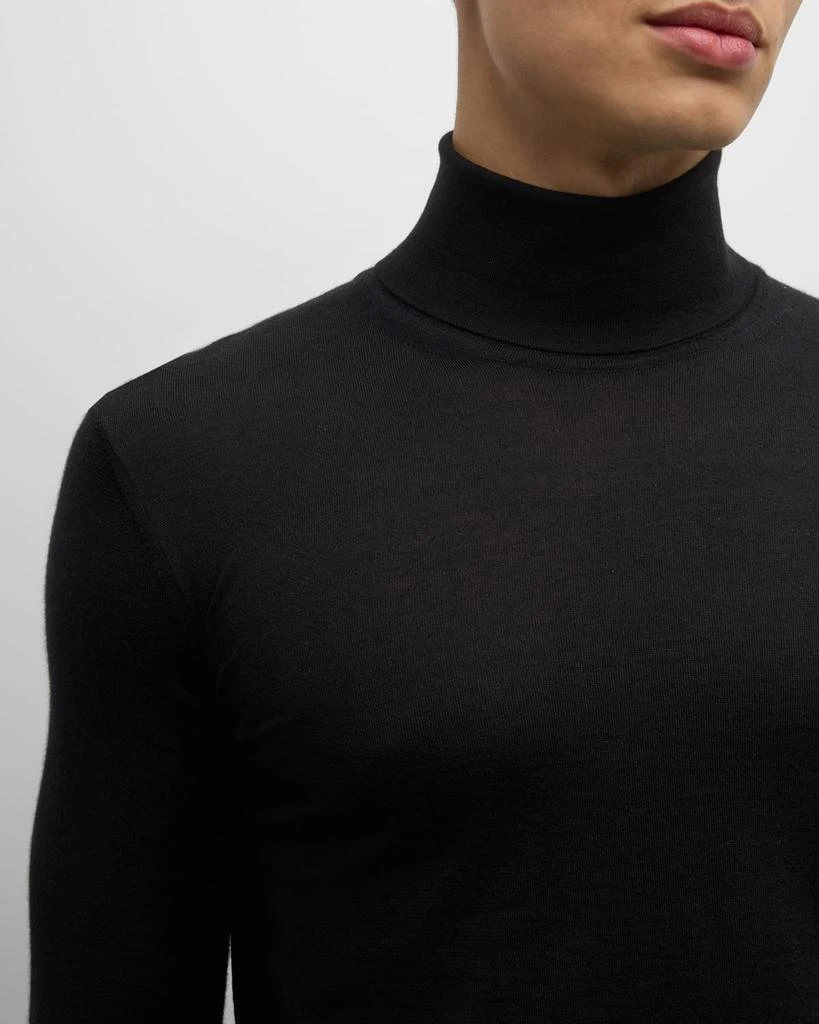 Zegna Men's Cashmere-Silk Turtleneck Sweater 7