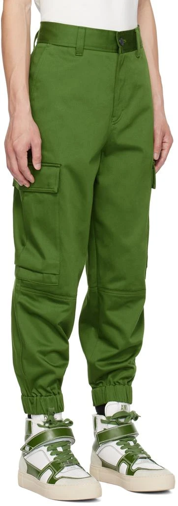 AMI Green Elasticized Cuffs Cargo Pants 2