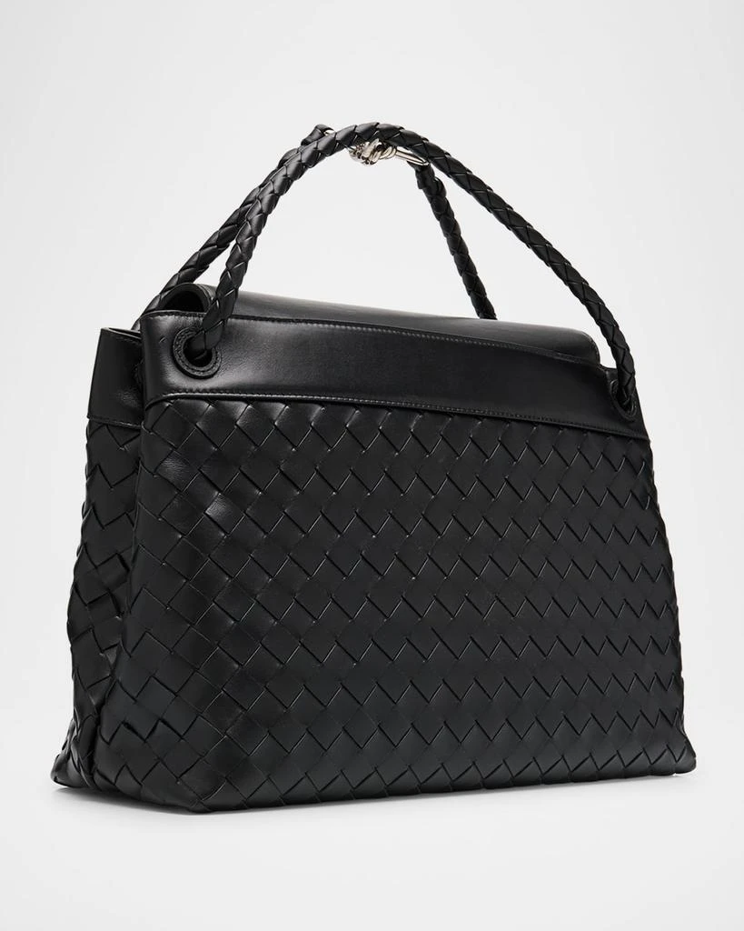Bottega Veneta Men's Andiamo Medium Intrecciato Leather Messenger Bag 3