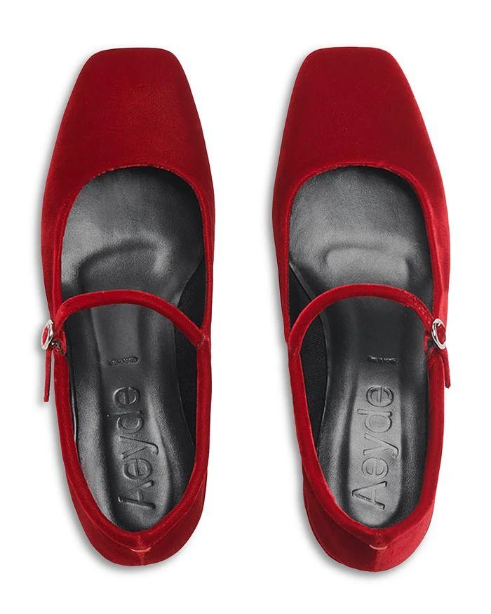 AEYDE Women's Aline Red Block Heel Pumps 3