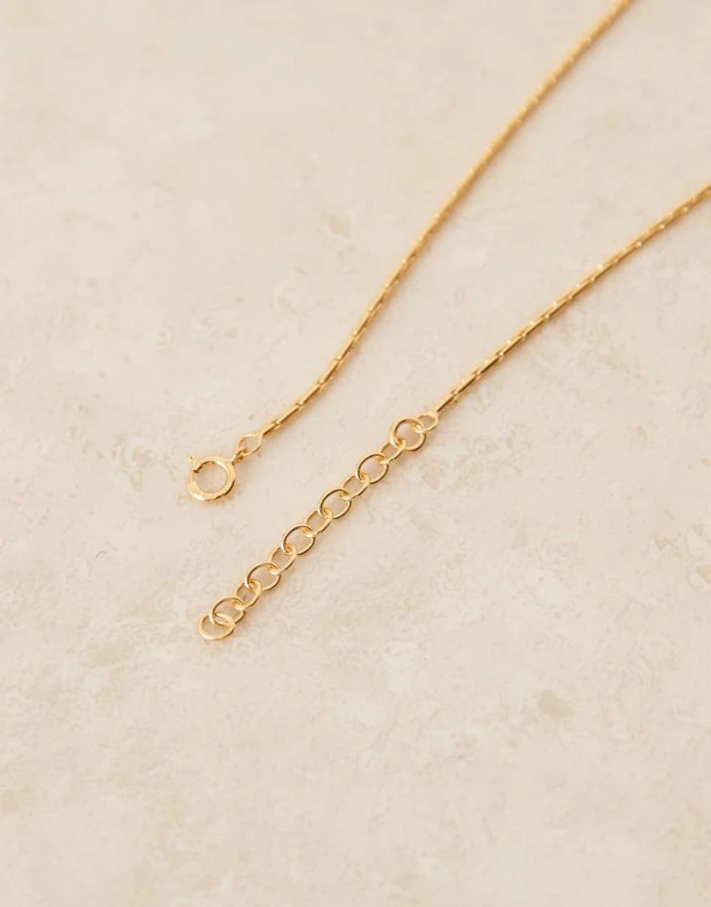 ASOS ASOS DESIGN sterling silver chain bracelet in gold plate 2