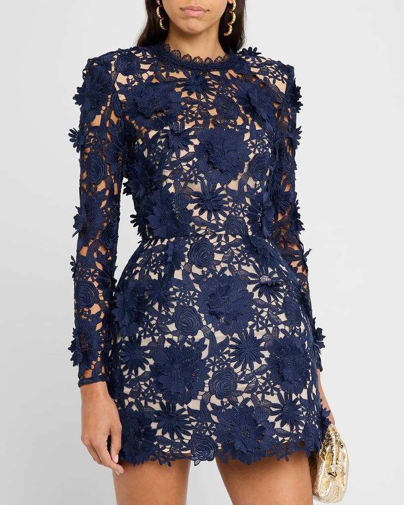 BRONX AND BANCO Maia Floral Lace Applique Mini Dress 3