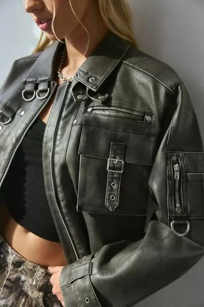 The Ragged Priest The Ragged Priest Ace Faux Leather Moto Jacket 2