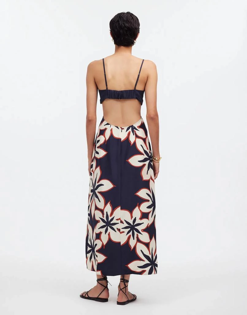 Madewell Open-Back Maxi Dress in Silk Floral 4