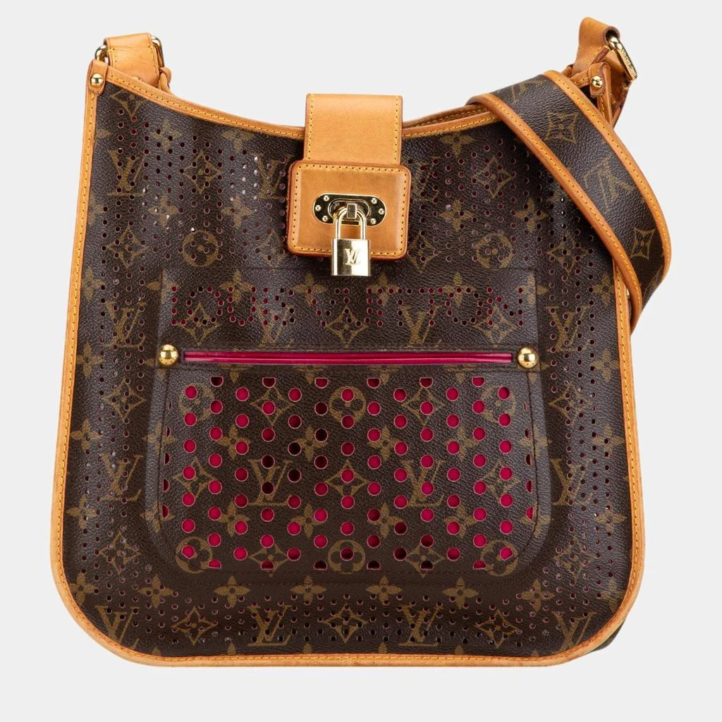 Louis Vuitton Louis Vuitton Brown Monogram Canvas Perforated Musette Crossbody Bag 1