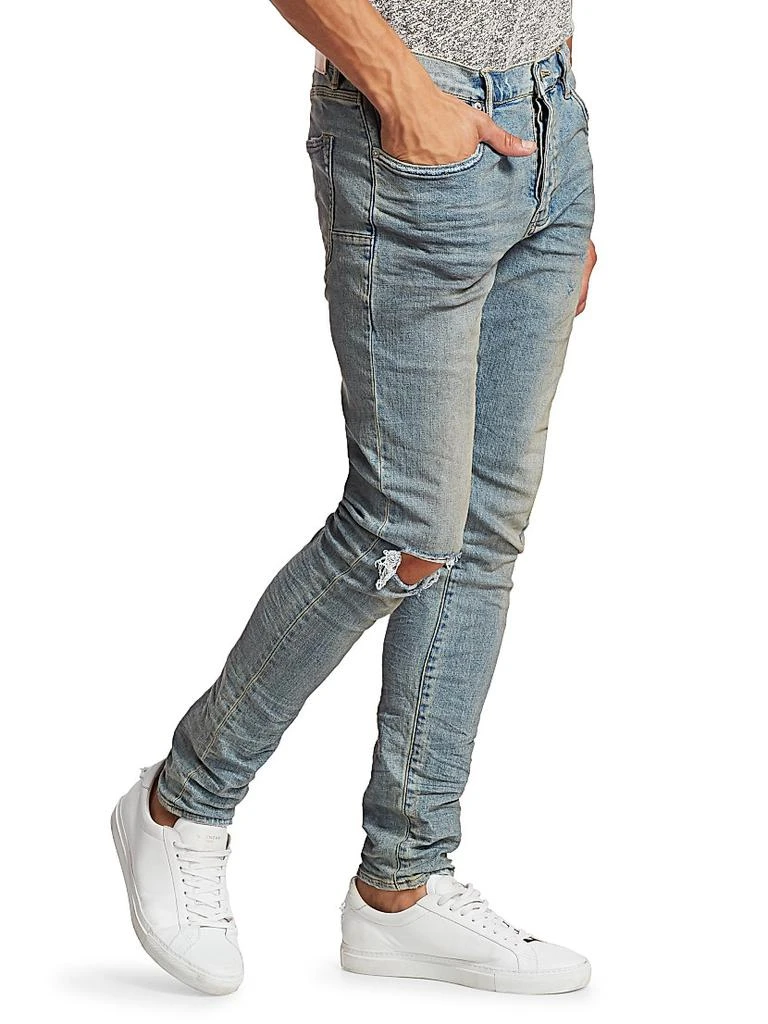 Purple Brand Distressed Stretch-Skinny Jeans 4