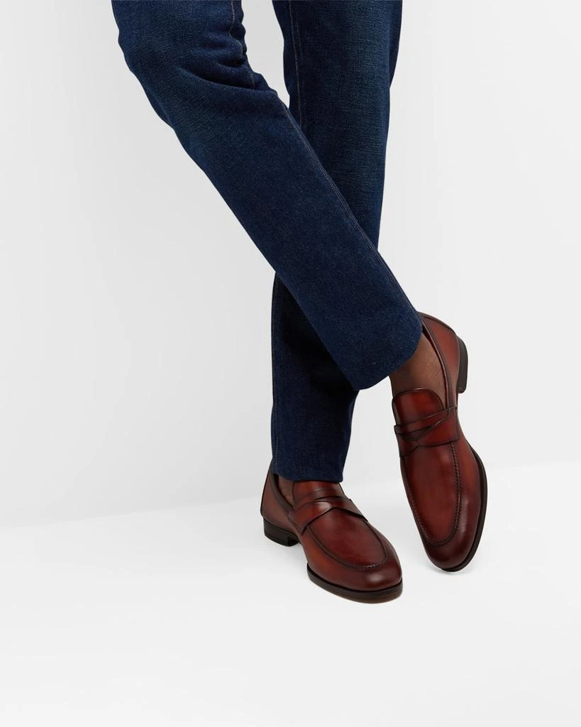 Magnanni Men's Sasso Leather Penny Loafers 2