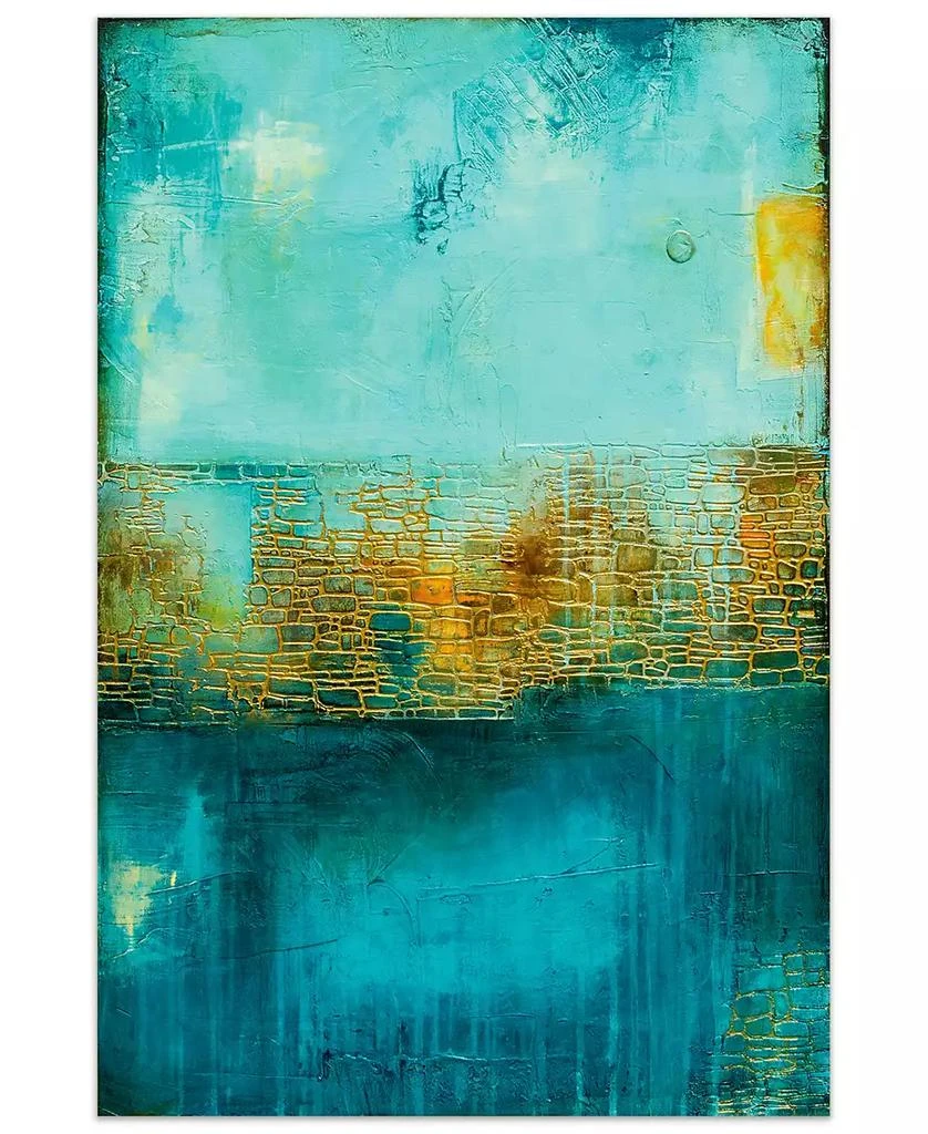 Empire Art Direct 
Castle Court
 Frameless Free Floating Tempered Art Glass Wall Art - 48" x 32

