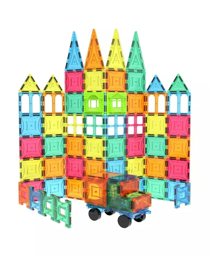 Mag-Genius 102 Piece Magnetic Building Block Play People Castle Set 5