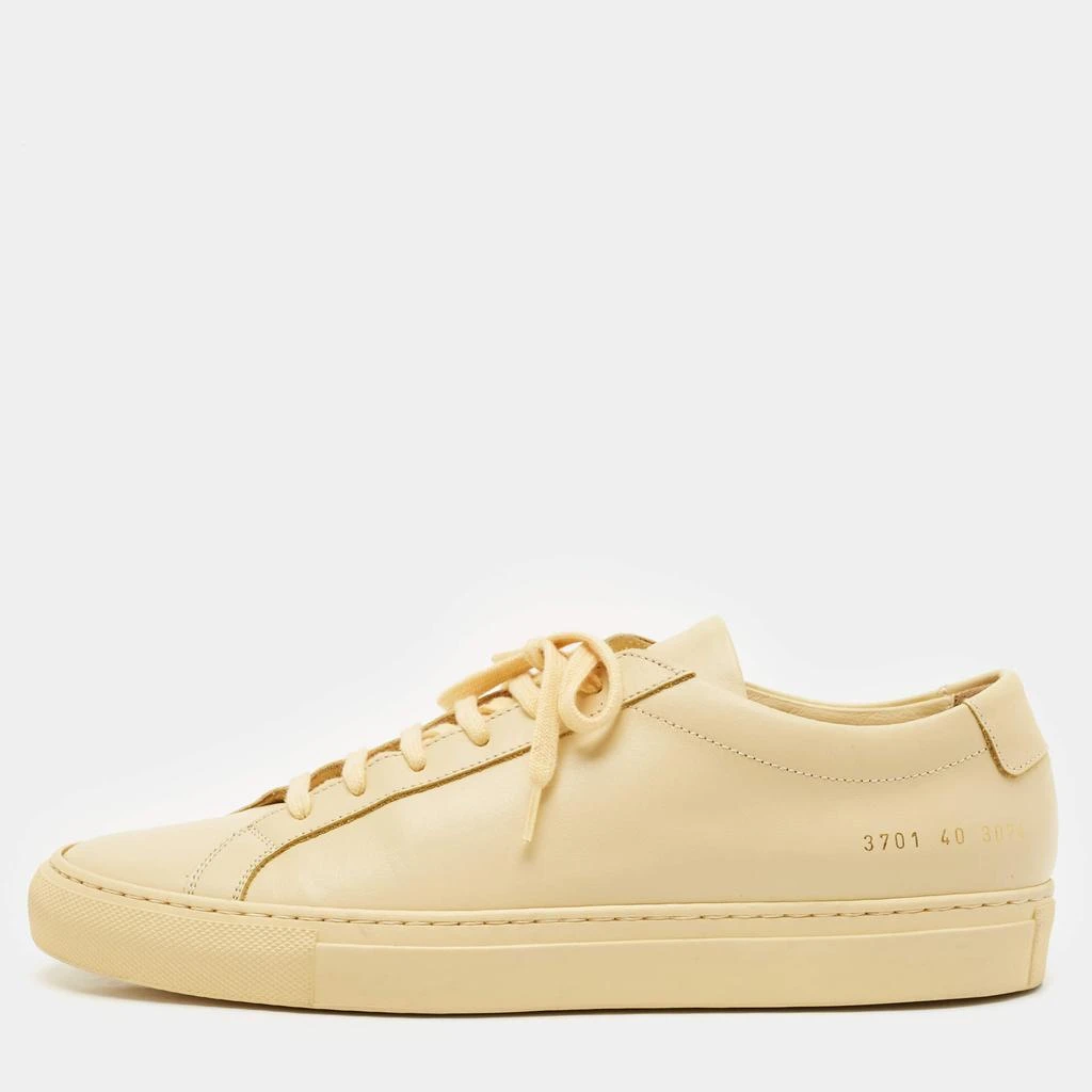 Common Projects Common Projects Cream Leather Achilles Low Top Sneakers Size 40