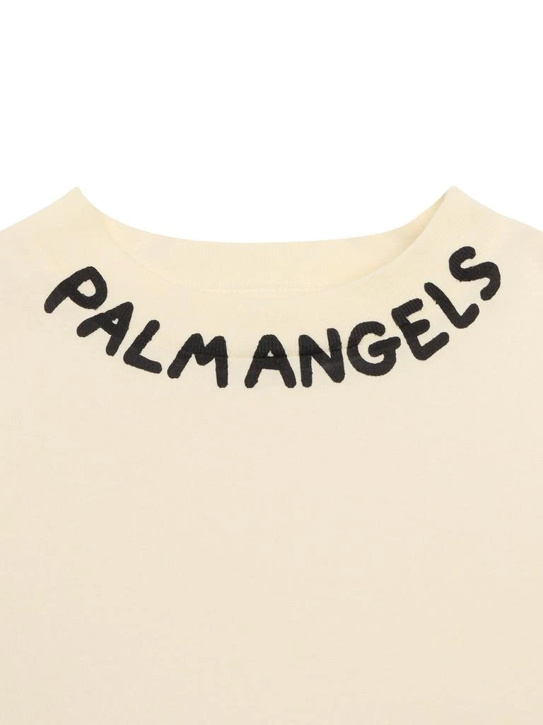 Palm Angels Kids Palm Angels Kids Logo Printed Crewneck T-Shirt 3