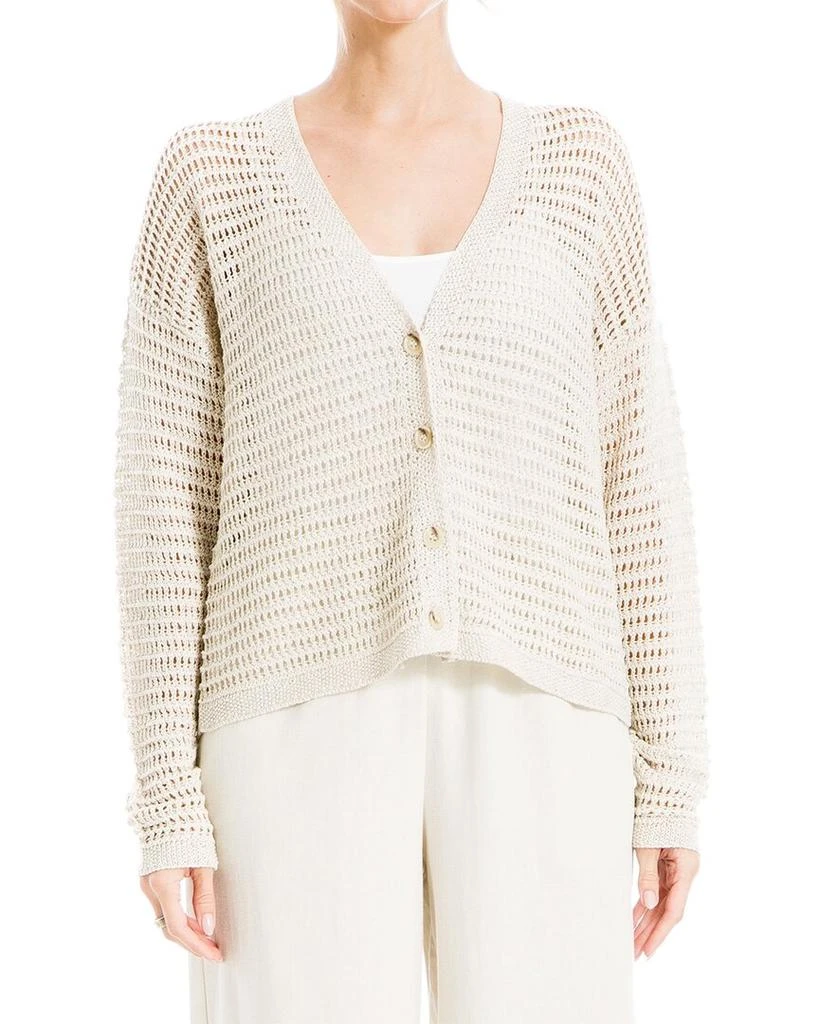 Max Studio Open Weave Cardigan 1