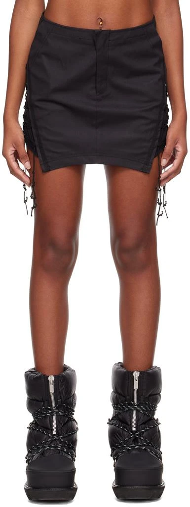 Hyein Seo Black Paneled Miniskirt 1