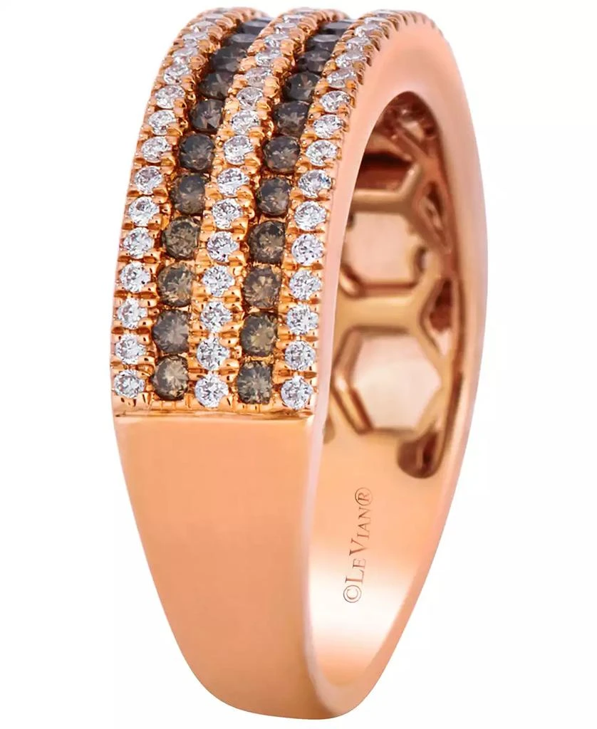 Le Vian Chocolate Diamond (0.41 ct. t.w.) 
Vanilla Diamond (0.32 ct. t.w.) Ring in 14k Strawberry Gold 3