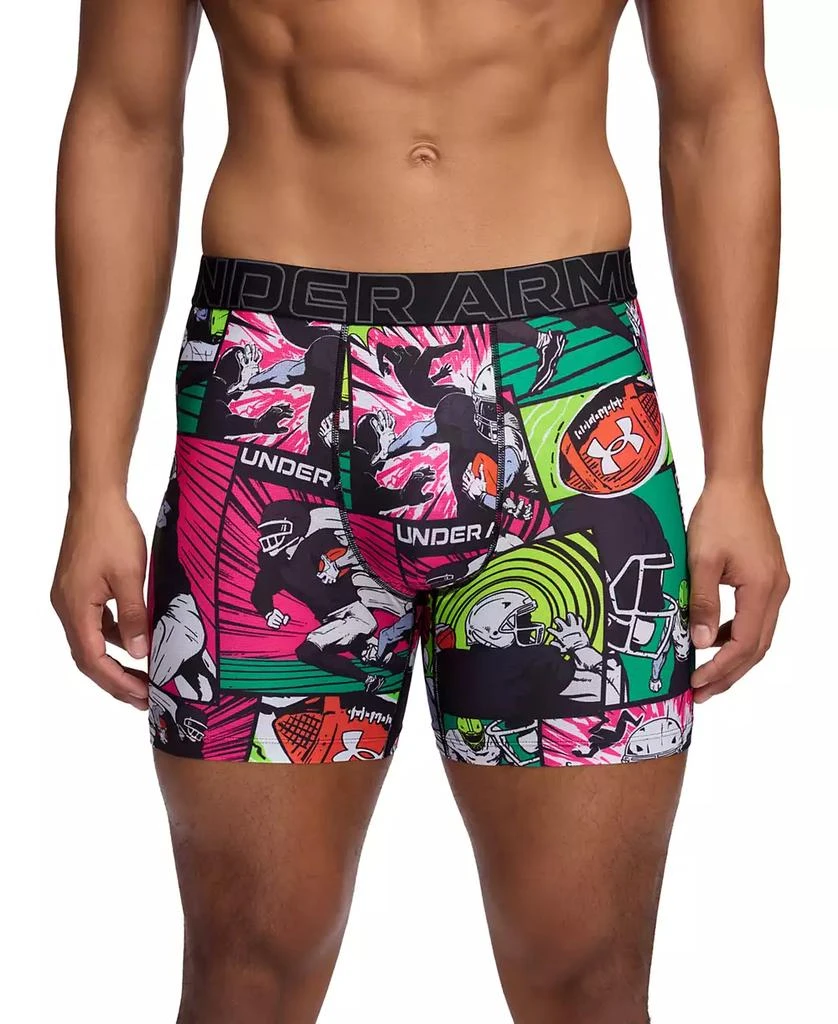 Under Armour Men's Performance Tech Mesh Graphic 6" Boxer Briefs 1
