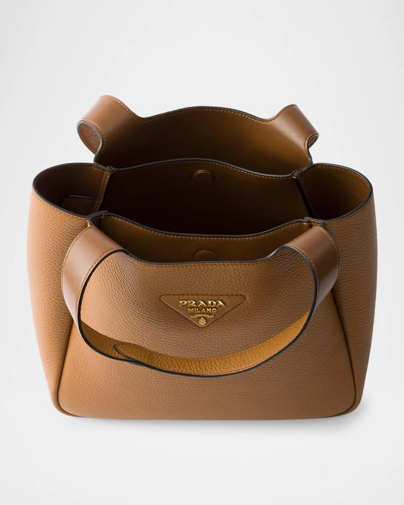 Prada Small Calfskin Leather Tote Bag 4