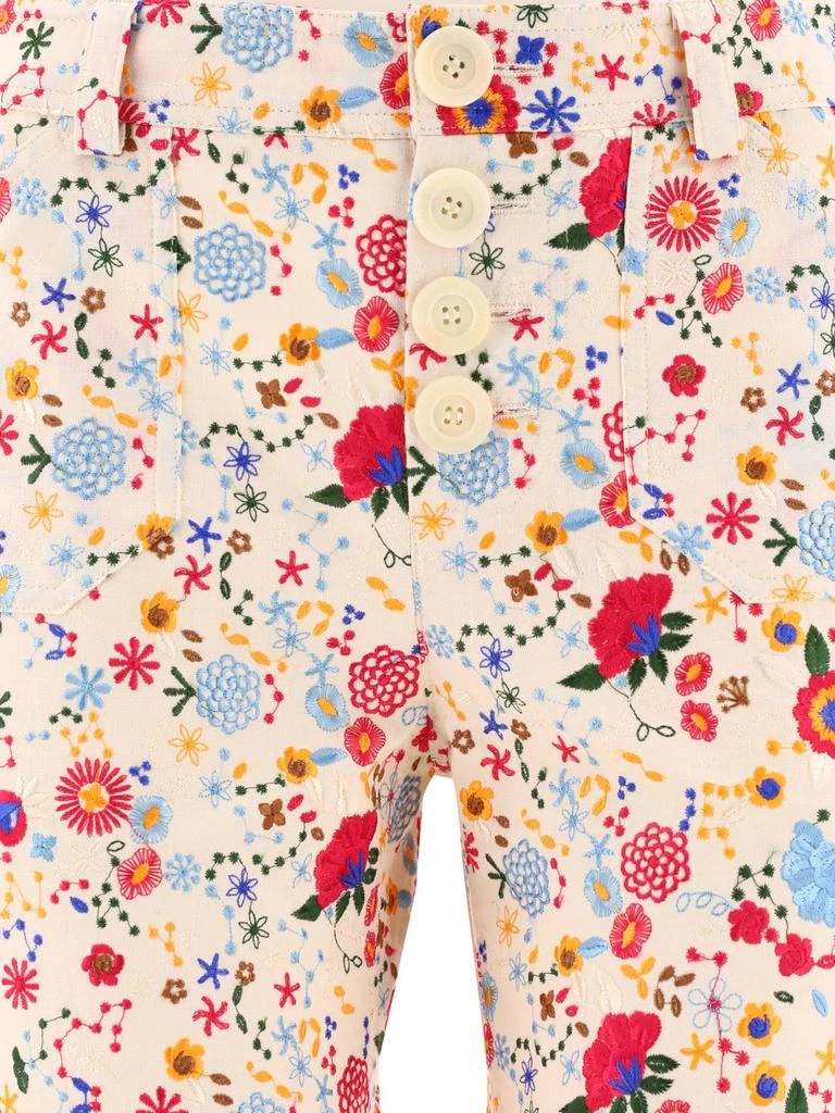 INES DE LA FRESSANGE Ines De La Fressange Floral Pattern Pants 2
