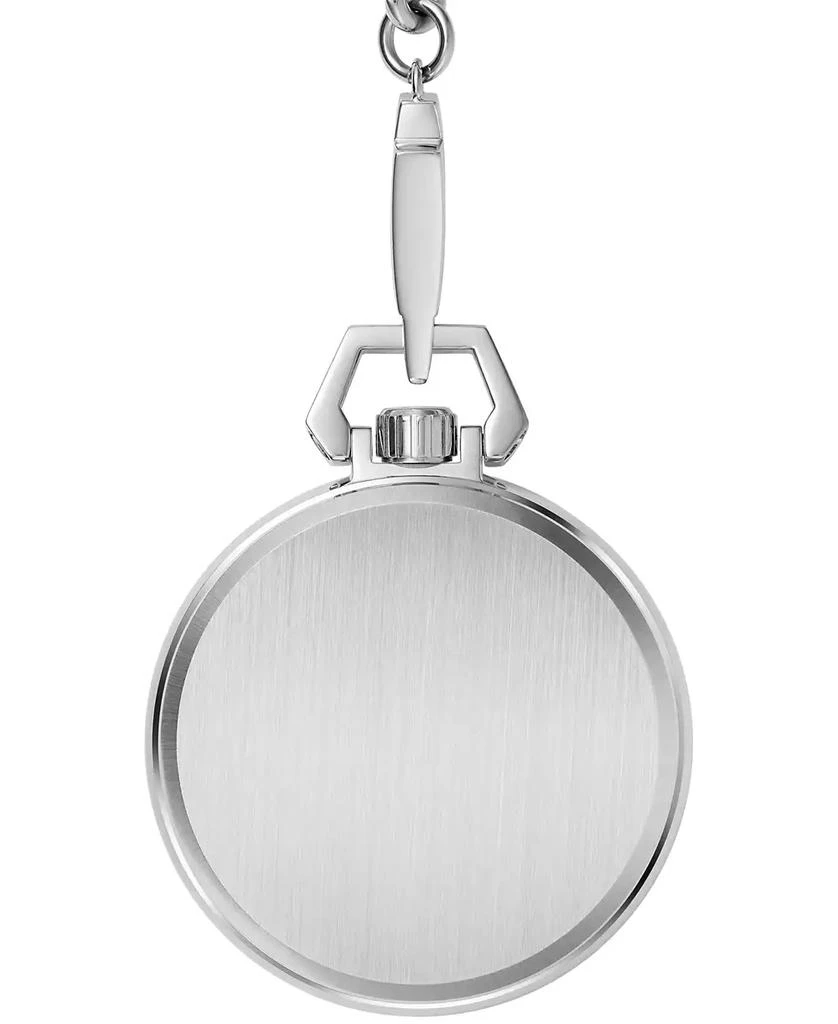 Bulova Men's Automatic Classic Sutton Stainless Steel Chain Pocket Watch 50mm 3