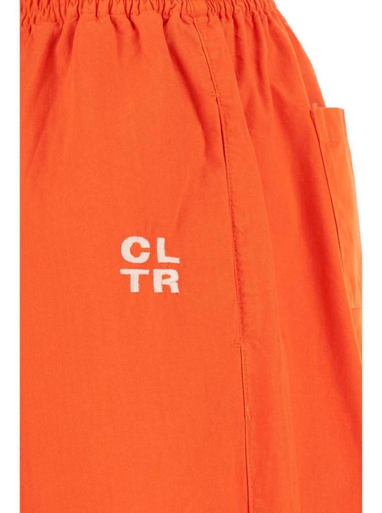 Cultura Orange Jogger Pants With Logo Detail In Jersey Man 3