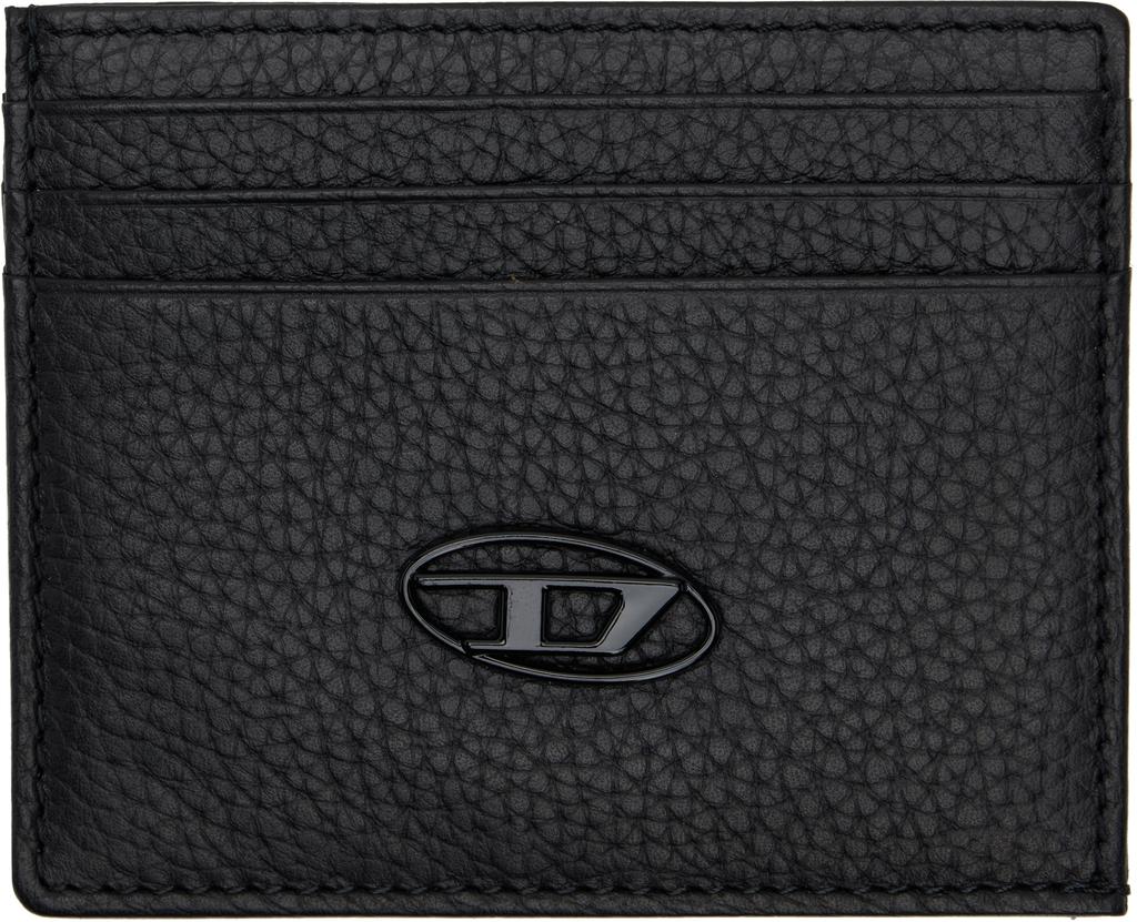 DIESEL 1dr Card Holder I ブラック Women's Card holder in leather | Black | Diesel