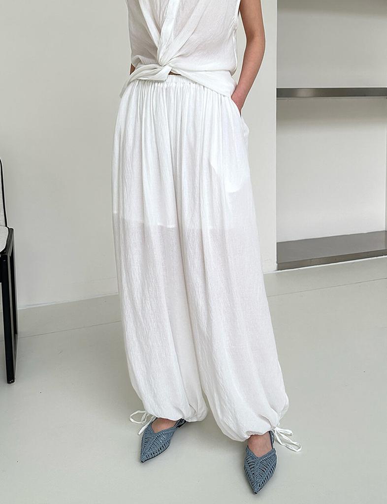 Pixie Market White Harem Pants -PREORDER