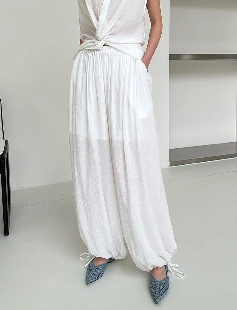 Pixie Market White Harem Pants -PREORDER 2