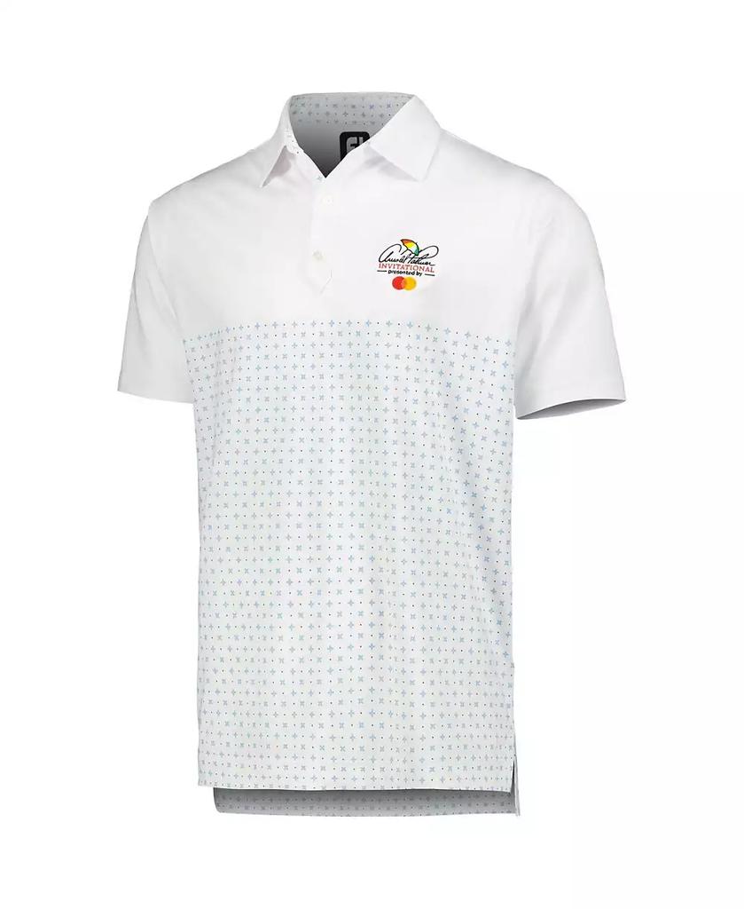 FootJoy Men's White Arnold Palmer Invitational Engineered Foulard Lisle Polo Shirt