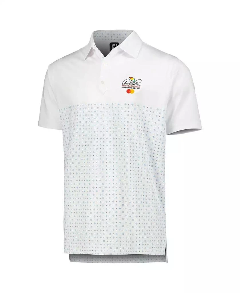 FootJoy Men's White Arnold Palmer Invitational Engineered Foulard Lisle Polo Shirt 2