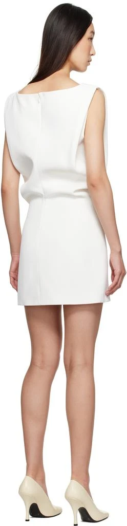 mini puff sleeve white dress Square Neck Puff Sleeve Mini Dress White / S