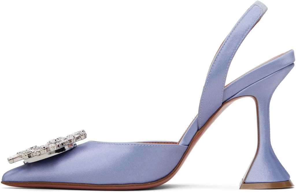 Amina Muaddi Blue Begum Sling 95 Heels 3