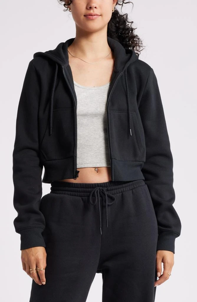 BP. Crop Zip Fleece Hoodie 1