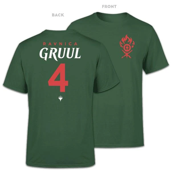 Magic The Gathering Magic The Gathering Gruul Sports Men's T-Shirt - Forest Green 1