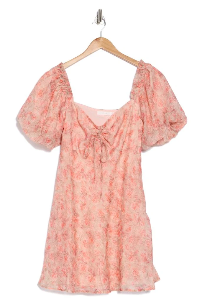Lush Puff Sleeve Ruched Dress 3