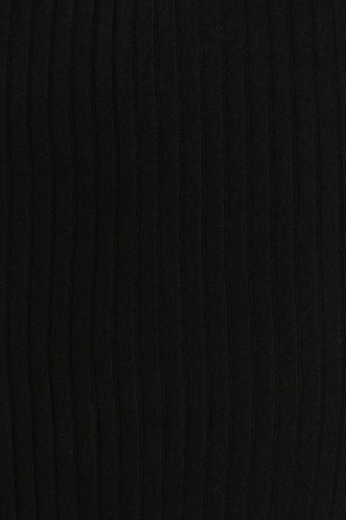 N.PEAL Ribbed cashmere midi skirt 4