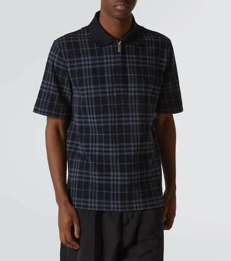 Burberry Burberry Check cotton-blend polo shirt 3